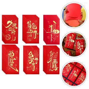 Cadeau cadeau année rouge enveloppes d'argent enveloppe paquet paquets chinois sac poche zodiaque chanceux festival papier mariage