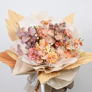 Enveloppe cadeau lait amovible en papier coton Fleuriste Fleur d'emballage Matériaux d'emballage DIY Bouquet artisanal artisanal