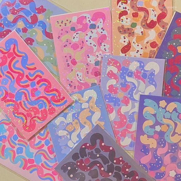 Enveloppe-cadeau ruban Sequin Stickers Journaling PAPELERY Scrapbooking School Fournitures de bricolage Collage Pocards