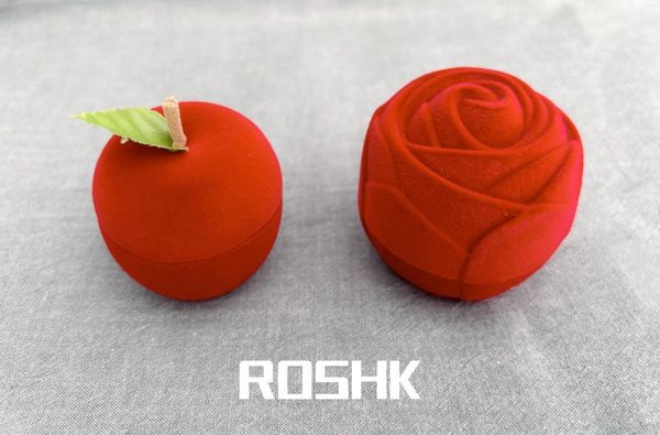 Collier de bijoux Roshk Boîte à anneau Bracelet Bracelet Emballage Rose Rose Élégante Piano