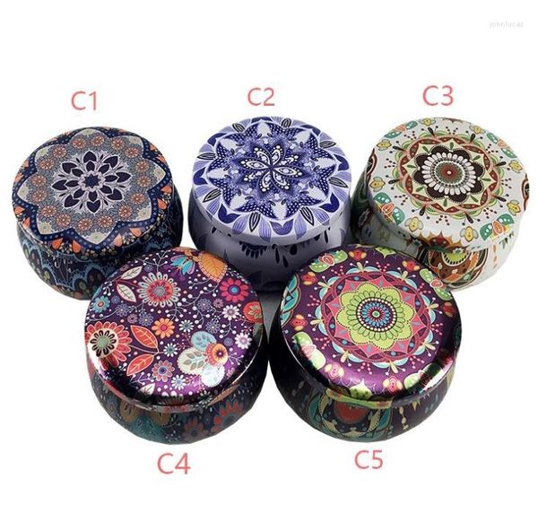 Envoltura de regalo Caja de té perfumada Vela Olla Pequeña dorada Europea Creativa Boda Dulces Lata SN2930