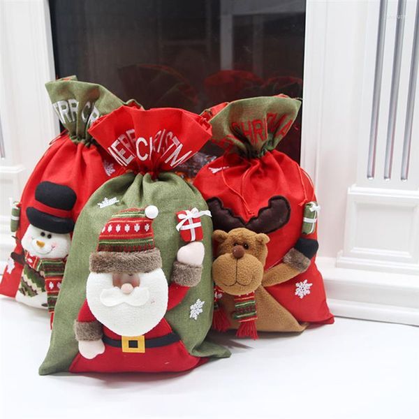 Emballage cadeau Vendre Festivel Noël Père Noël Pantalon Sac Elfe Bottes Bonbons Ajouter une atmosphère festive