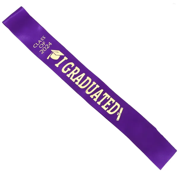 Gift Wrap senior 2024 SATIN SASH Graduation Graduated Cheer Layeader Prop