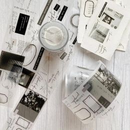 Cadeau cadeau Shiwu Studio Collage 03 Washi PET Tape pour la fabrication de cartes DIY Scrapbooking Autocollant décoratif