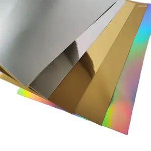 Cadeauverpakking Zilver Metallic Cardstock Folie Karton A4-formaat 250 gsm 10 vellen voor het maken van banners Uitnodigingskaart Leveranciers en vakantiedecoratie