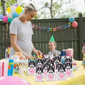 Envoltura de regalo pequeña caja de 12 piezas de tratamiento animal bolsas de dulces favores de boda dulces de cumpleaños dulces