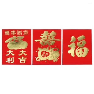 Enveloppe cadeau petit exquis chinois Lucky Money souhaits Blessing Pockets Spring Festival Mini Coin Year Enveloppe rouge