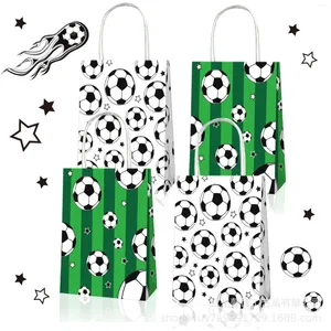 Geschenkwikkel voetbalfeest gunsten tas voetbal thema snoeptassen met twist banden verpakking kinderen verjaardagsdecor