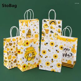 Sacs d'emballage enveloppe-cadeau Stobag Kraft Paper Emballage Suppily Wholesale Shopping Decoration Candy Toy Toy pour une fête d'anniversaire