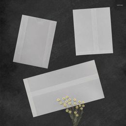 Emballage cadeau acide sulfurique papier enveloppe sac Semi Transparent Texture mate bouton lentille Po bijoux emballage indépendant