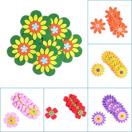 Geschenkomschakeling T-N 3D Art Eva Foam Flower Kid Wall Stickers Gemengd Patroon Puzzel Toys Early Kindergarten School Klaslokaal Handgemaakt DIY Materiaal
