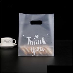 Emballage cadeau Merci Plastique Épaissir Cuisson Sac D'emballage Pain Bonbons Gâteau Conteneur Alimentaire Sacs 37 38Gy L2 Drop Delivery Home Garden Fes Dhbaw