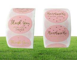 Geschenkwikkeling Bedankt Stickers voor Small Businessstickers Labels Envelopesbubble Mailers en Bags verpakking 500 stuks elke Roll5957002