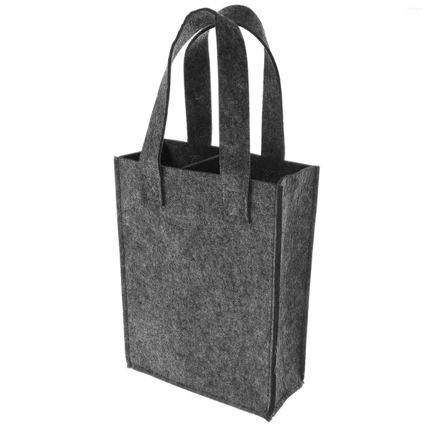 Emballage cadeau sac fourre-tout 2 porte-bouteilles emballage feutre