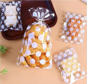 Emballage cadeau Transparent bonbons Cookie sac en plastique auto-adhésif pour bricolage Biscuits Snack cuisson paquet décor enfants fête sacs