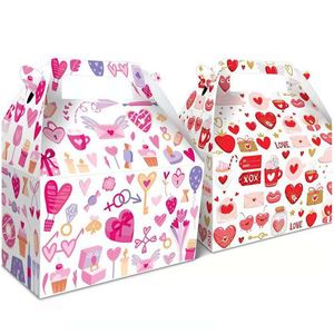 Cadeaupapier Valentijn Papieren Geschenkzakje Rood Roze Liefde Bedrukt Paar 210G Milieuvriendelijk Meisje Vriend Verjaardagsverpakking Drop Delivery Thuis Tuin Dhreq