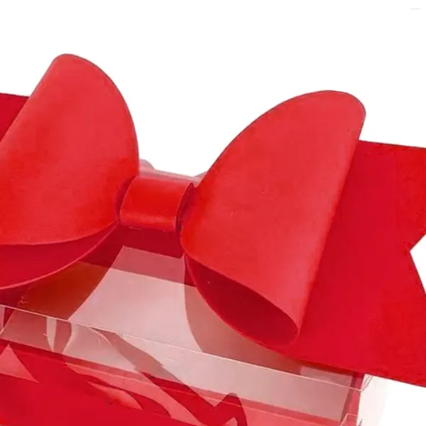 Envoltura de regalo Caja del día de San Valentín Bolsa de dulces Delicada Exquisita tapa transparente Presente para la graduación Boda Fiesta de cumpleaños Amigos