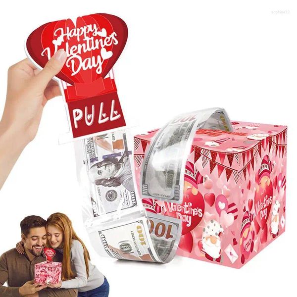 Envoltura de regalos Valentines Money Box Box Multi-Purpose Cash.