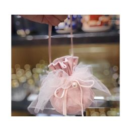 Cadeau wrap veet tas sieraden verpakking zakje lippenstift cosmetische verjaardag bruiloft aanbod dstring sack custom1 drop levering home tuin dh52r