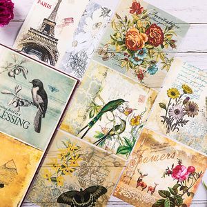 Emballage cadeau Vintage oiseau fond papier vélin acide pour Scrapbooking Happy Planner/fabrication de cartes/journalisation ProjectGift