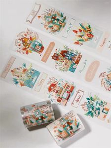 Cadeauverpakking Vintage huis bos Washi PET-tape voor planner-kaarten maken DIY scrapbooking plan decoratieve sticker