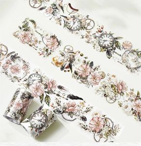 Gift Wrap Vintage Pink Rose Narrative Record Bird Washi Pet Tape Planner Diy Card Making Scrapbooking Plan Decoratieve sticker