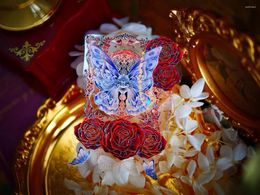 Cadeauverpakking Vintage rode roos vlinder kasteel Washi Tape voor kaart maken DIY Scrapbooking Plan decoratieve sticker