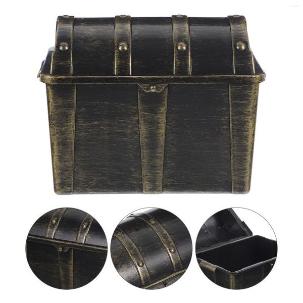 Cadeau Wrap Vintage Style Pirate Treasure Box Petit stockage multifonctionnel pour bijoux jouet