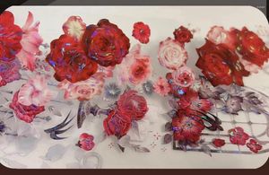 Enveloppe cadeau vintage la couleur de l'automne beauté rose rouge rose floral washi ruapette de compagnie de bricolage carte de scrapbooking Plan décoratif autocollant