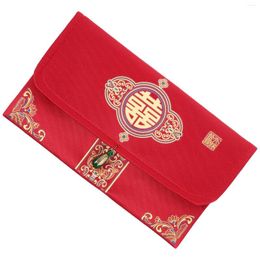 Enveloppe cadeau portefeuille chinois de style paquet de paquet de mariage