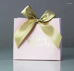 Cadeau cadeau faveurs de mariage bonbons boîte sacs ruban chocolat fête bonbons fiançailles anniversaire bricolage décor