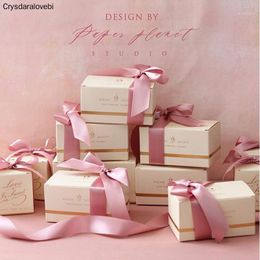 Geschenkwikkel Wedding Geschenken voor gasten Souvenirs Dragee Box Party Baby Shower Packaging Business Gunsten