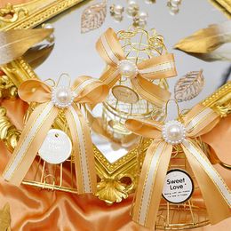 Geschenkwikkeling Bruiloft Mini metalen Gold Bird Candy Boxes Baby Shower FAVORS DOOS Souvenir voor gasten verjaardagsbenodigdheden