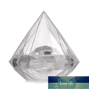 Cadeau cadeau fête de mariage maison forme de diamant clair transparent en plastique faveur décoration boîte de bonbons LX2339 prix usine conception experte qualité dernier style original