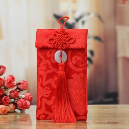 Emballage cadeau sac à main de mariage porte-bonheur chinois enveloppe rouge poche R année printemps boîte de fête d'anniversaire