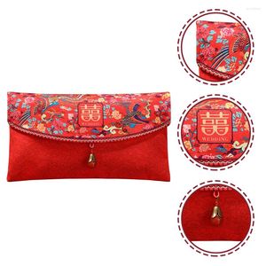 Emballage cadeau mariage enveloppe rouge enveloppes paquets chinois accessoires mariée prix fiançailles tissu Style tissu