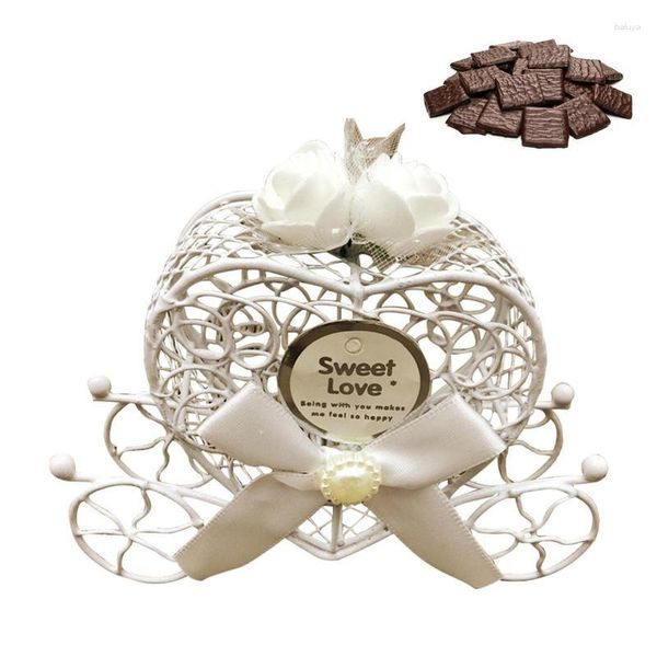 Papel de regalo Cajas de dulces de boda Corazón creativo Caja de azúcar Amor decorativo Chocolate para novia