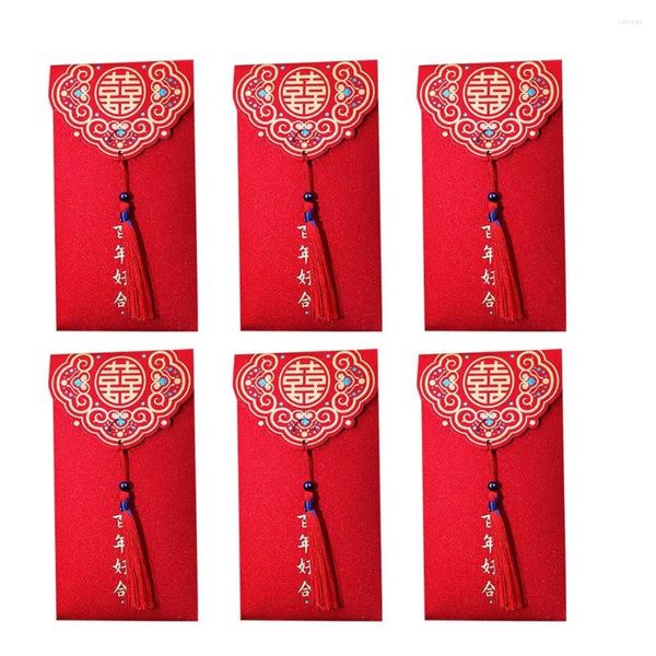 Gift Wrap Wedding Tassel Red Enveloppe Chinese High-Und Personality Creative for Marriage