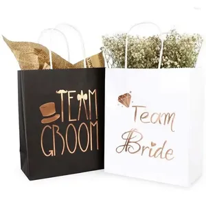 Gift Wrap Wedding Team Groom and Bride Handheld Packing Bags Sacs de fête