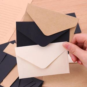 Cadeaupapier Bruiloft Vintage Mini Kraftpapier Witte lege Europese stijl Uitnodigingsenvelop Enveloppen voor brief