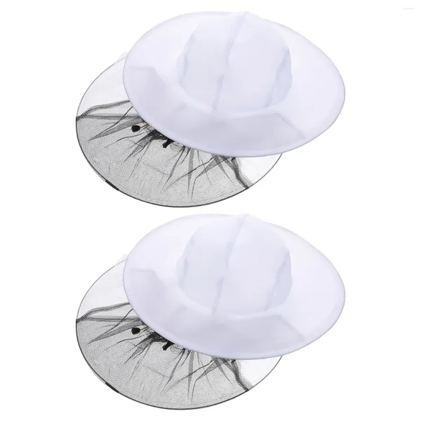 Cadeau Wrap Blanc Apiculture Voile Chapeau Insecte Professionnel Abeille Fournitures Double Fil