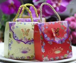 Enveloppe cadeau en gros 2000pcs / lot Créer Ive Butterfly Wedding Portable Box Box Box Cake Cake Boxes