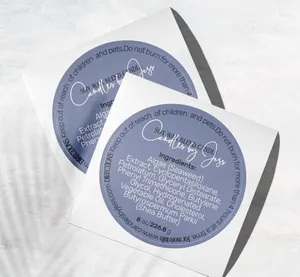 Pegatinas personalizadas al por mayor de envoltura de regalos gracias por su negocio Logotipo Etiquetas Adhesivas Packaging Box Sele Tags de calcomanía hechas a mano