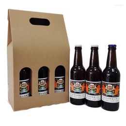 Emballage cadeau sac d'emballage de vin boîte à bière générale fourre-tout à glace papier dur pour offrir des cadeaux de brassage