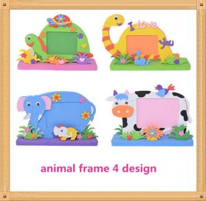 Geschenkwikkeling XICC Eva Foam Cartoon Animal Po frame Block 3D Wall Stickers For Kids Handmade Diy Child Toys Paste Craft Gifts Decor