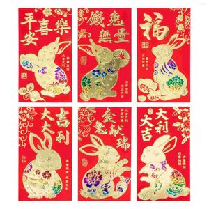 Emballage cadeau Année L'enveloppe rouge Cadeaux Hongbao Enveloppes chinoises Cash Pouch R