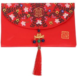 Geschenkverpakking Zodiac Tas Rode Portemonnee Bruiloft Geldpakket Chinese Stijl Levert Hong Bao Envelop Stoffen Enveloppen