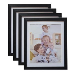 Giftgarden 8x10 houten fotolijst set voor decoratie muur Po Frame zwart huisdecoratie accessoires PVC voorkant Set van 41015631