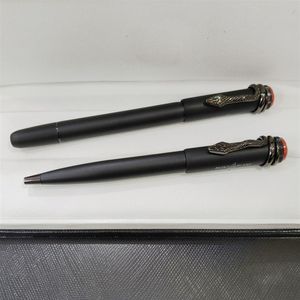 Penden de haute qualité 1912 stylos à bille à rouleau noir mat