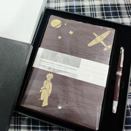 Giftpen Luxury Signature Pen Classic Brown Roller Ball Pens Hars Materiaal Smooth Writing With Matching Notebook en Original Box298U